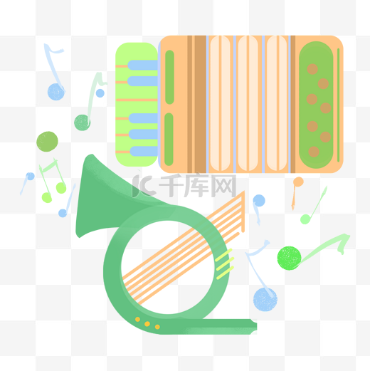 音乐乐器音符图片