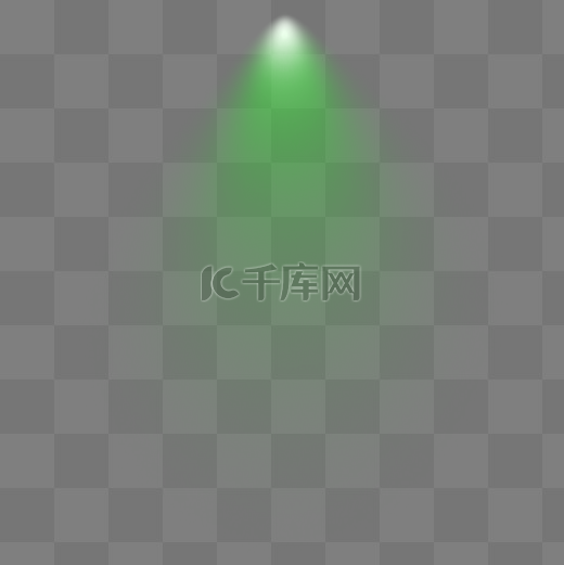 绿色光束光源元素图片