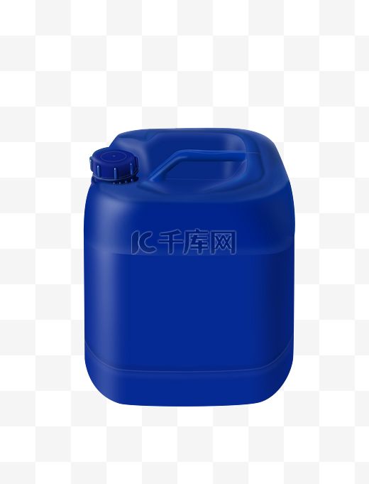 蓝色塑料桶油桶png格式psd源文件图片