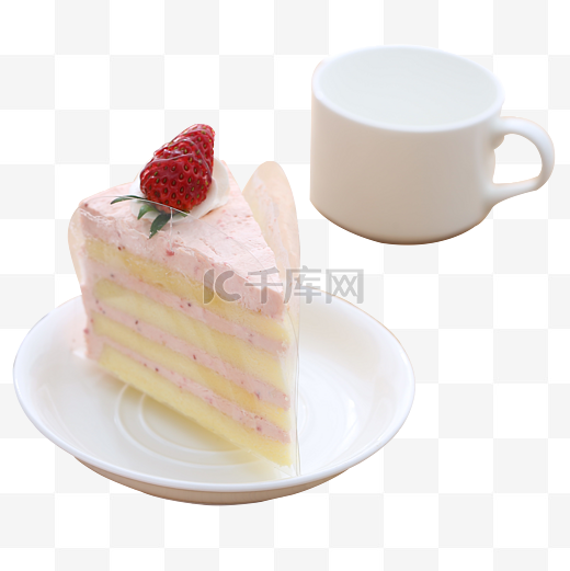 生日奶油草莓蛋糕图片