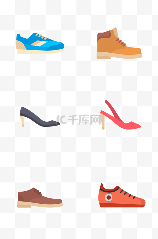 各种鞋子运动鞋相关图标图片