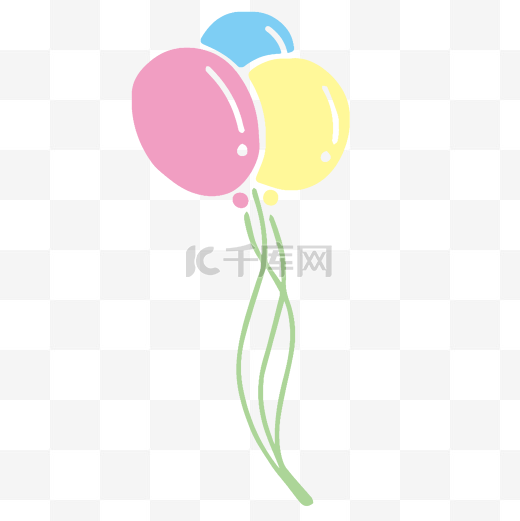 儿童节卡通漂浮气球图片