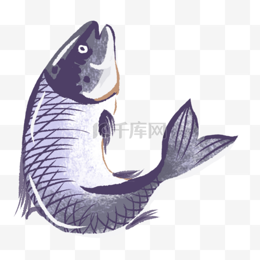 餐饮广告之卡通生鲜鱼设计图片
