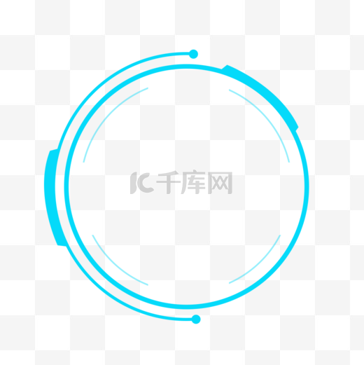 科技感商务圆形简约线框图片