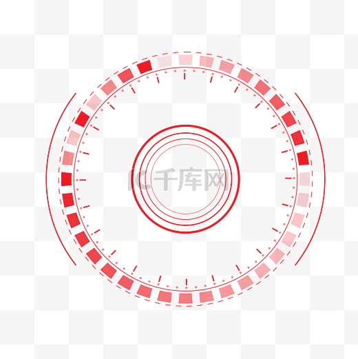 科技感点线面组合圆形图案图片