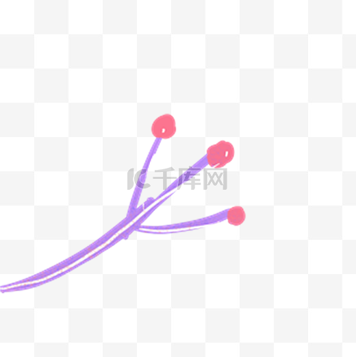 卡通红色花朵免抠图图片