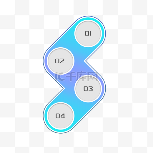 蓝色连接节点图表图片