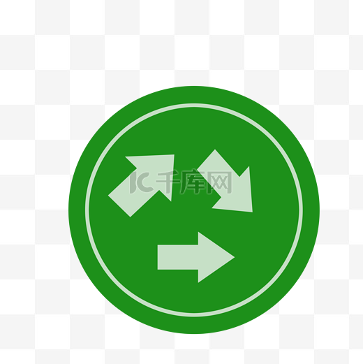 绿色循环矢量图片