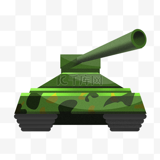 卡通军事坦克插画图片