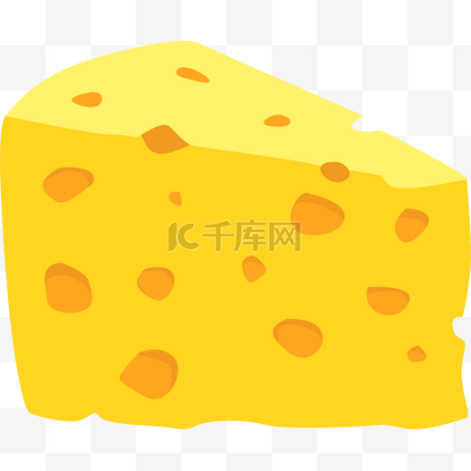 黄色立体卡通奶酪图片