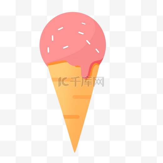 粉红色的冰淇淋 图片