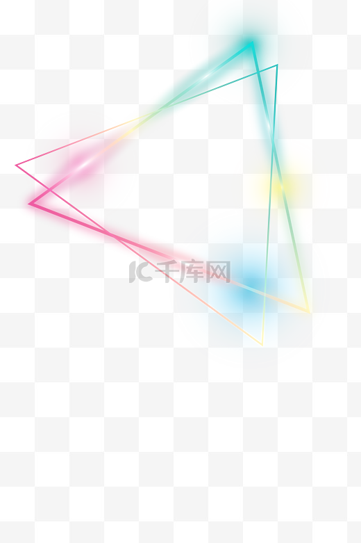 科技数码光效三角形数码免费下载图片