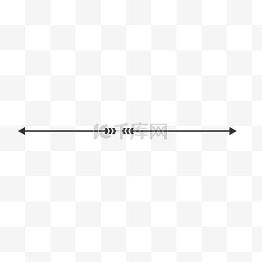 手绘黑色箭头分割线图片