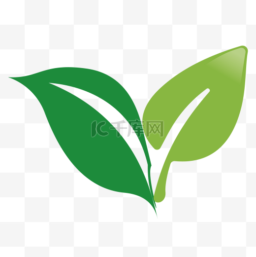 绿叶logo设计图片