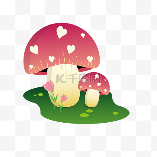 梦幻童话故事里的蘑菇图片