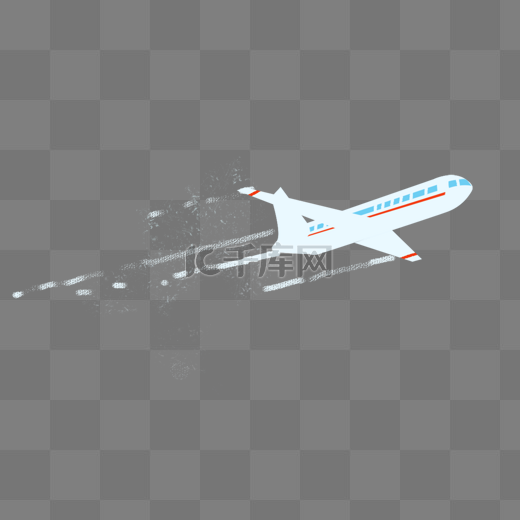 航空飞机模型插画图片
