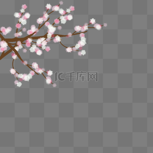 春季樱花png素材图片