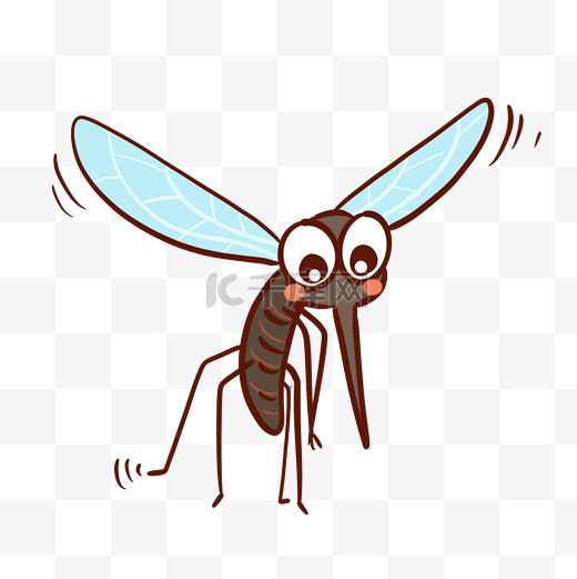 卡通拟人蚊子夏天图片