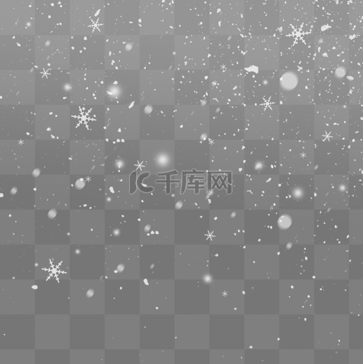 飘雪冬日雪花白色图片