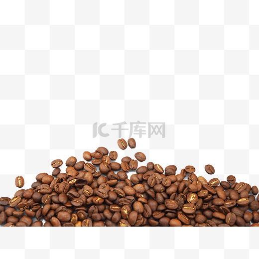 浓缩烘培咖啡豆图片