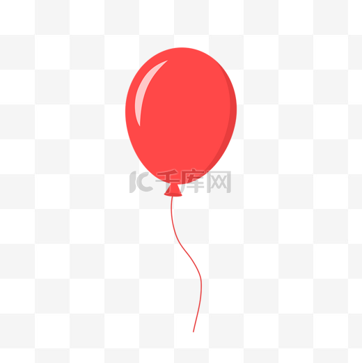 卡通红色生日宴会气球图片
