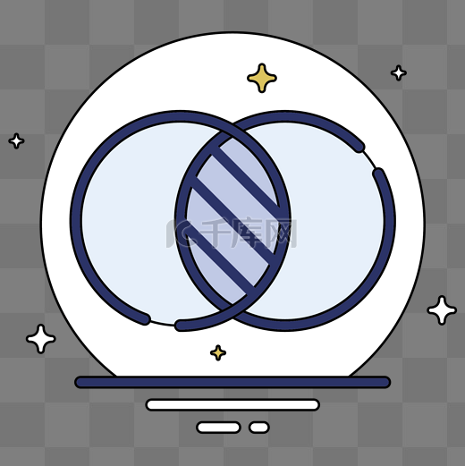 数学几何交集图标图片