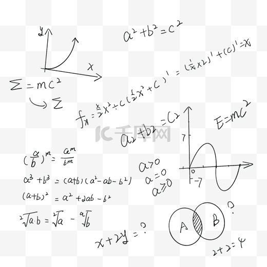 数学公式符号底纹图片