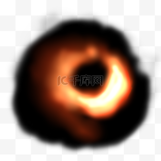黑洞星空宇宙手绘免扣PNG图片