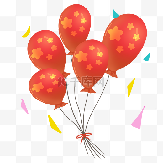 国庆节国旗气球图片