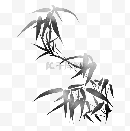 中国风水墨竹子图片