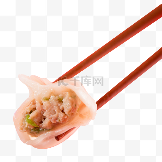 新春过年饺子节日筷子夹饺子图片
