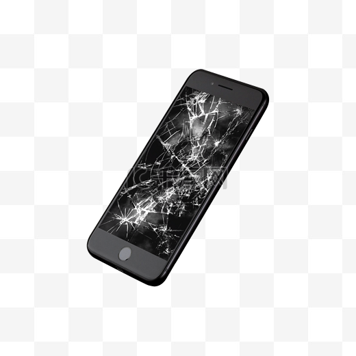 苹果手机屏幕破碎效果超大裂纹全屏破碎图片