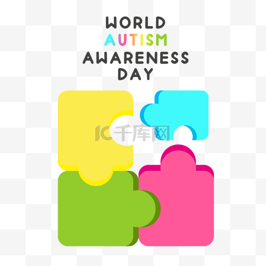 抽象world autism awareness day图片