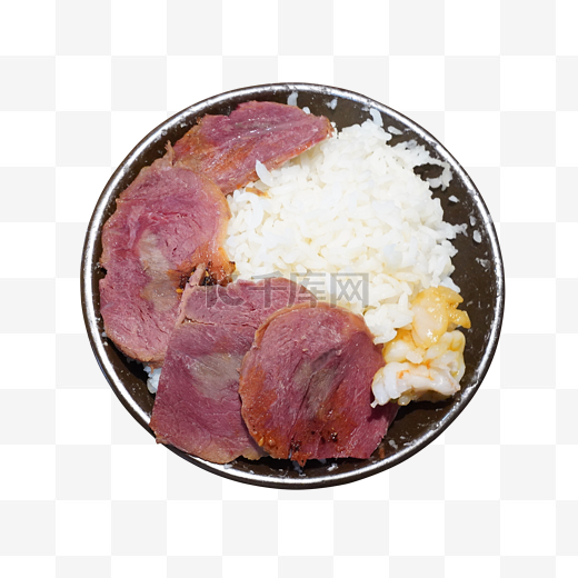 牛肉切片米饭图片