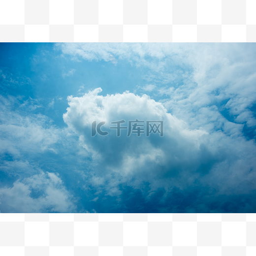 夏日蓝天白云高清背景图图片