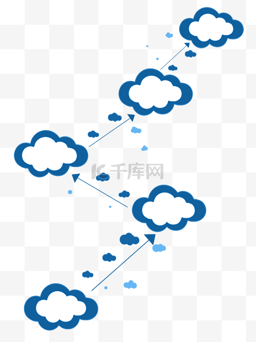 云朵图案PPT 图片