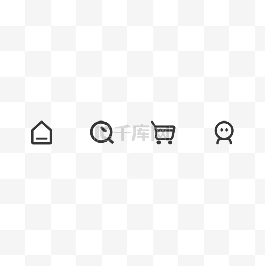 APP首页底部导航栏图片