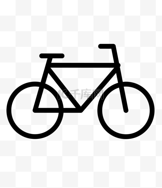 自行车侧面图标图片