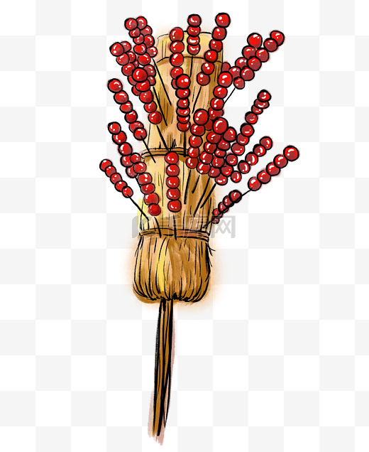 北京红色糖葫芦一串串图片