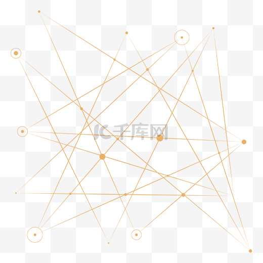 暗金色不规则点线面设计元素图片