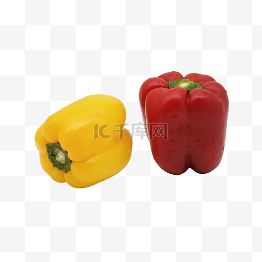 蔬菜彩椒红黄两色图片