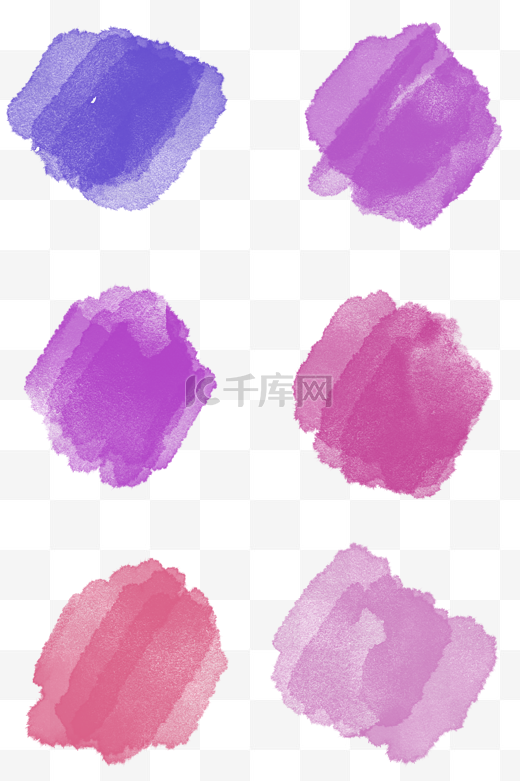 紫色水彩颜料色块图片
