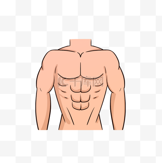 腹肌肌肉男图片