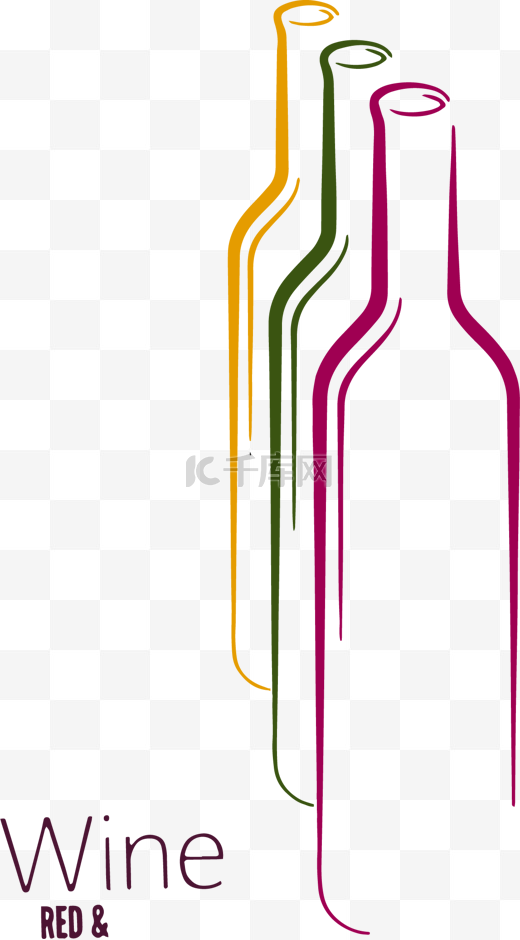 矢量元素红酒logo图片