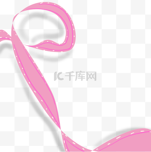 飘浮丝带粉色图片