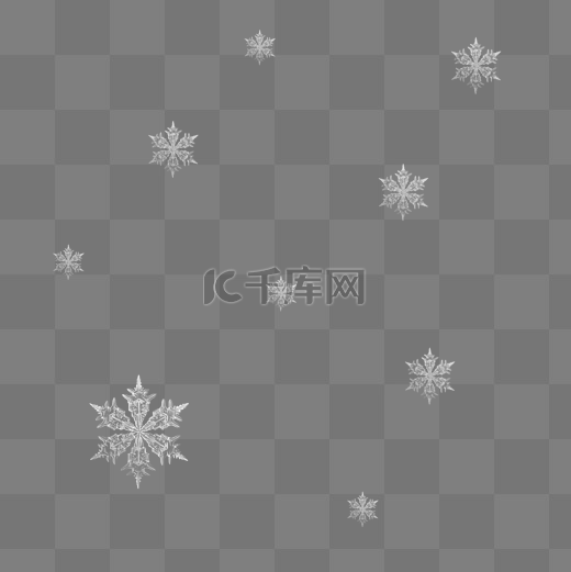 漂浮下雪雪花效果图片