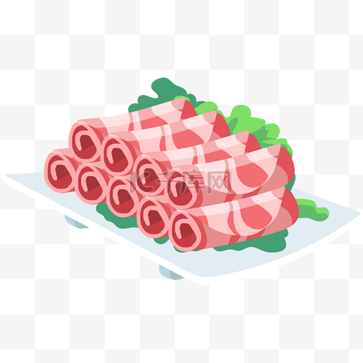 涮火锅菜肥牛卷羊肉卷图片
