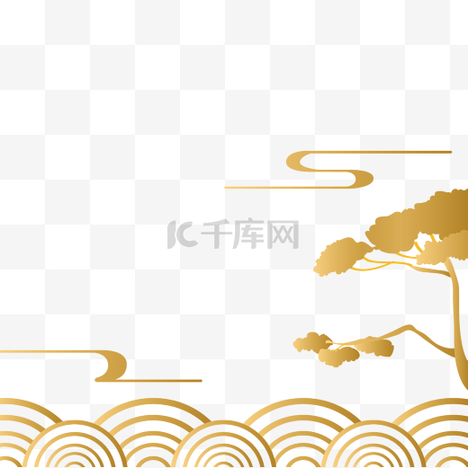 中国风传统烫金底纹图片