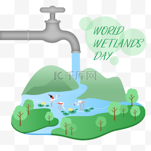 world wetlands day保护水资源图片