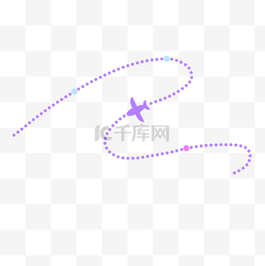 紫色飞机线路图图片
